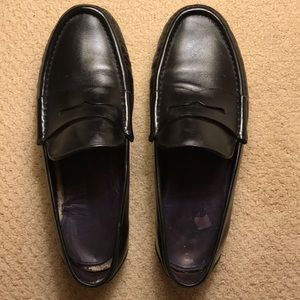 Polo Ralph Lauren Black Leather Driving Loafer